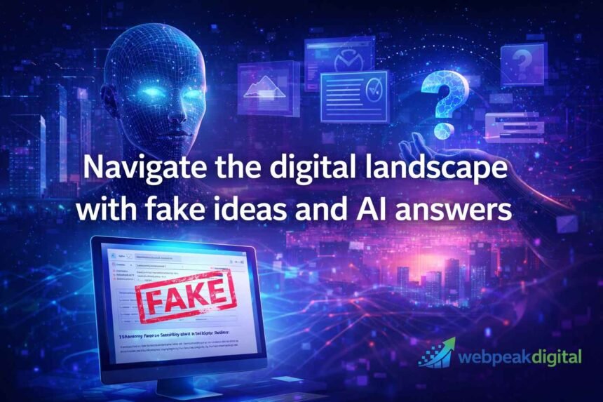 navigate the digital landscape with fake ideas and ai answers