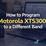 how to program motorola xts3000 to a different band