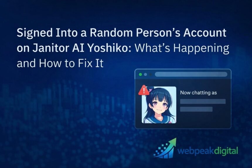 signed into random persons account on janitor ai yoshiko