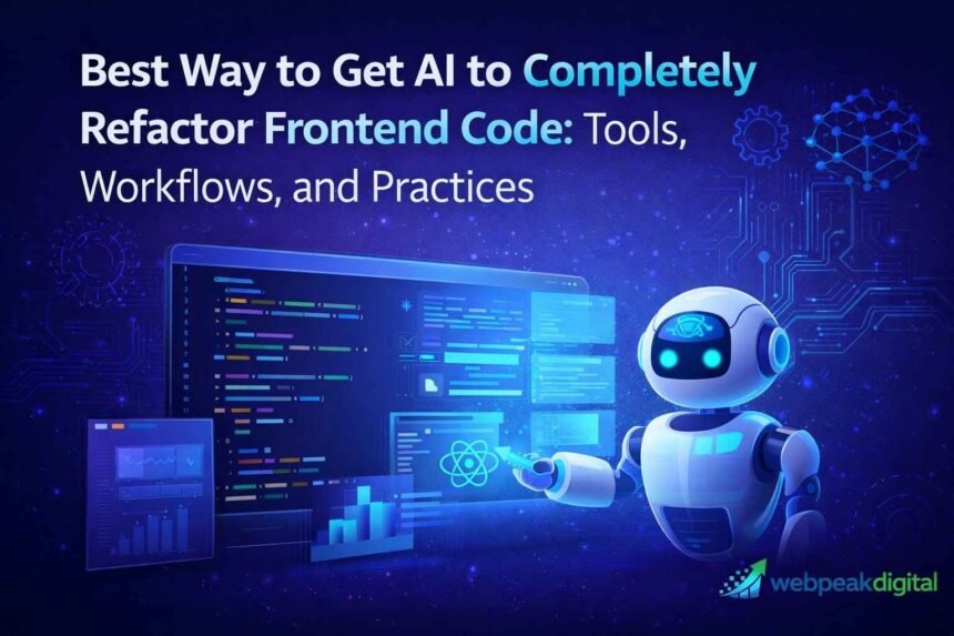 best way to get ai to completely refactor frontend code
